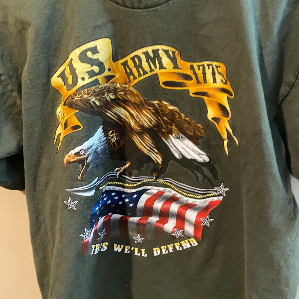 Vintage Us Army Graphic Tee View 2